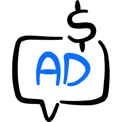Advertising Ad Bubble Money 1 Icon from Freehand Duotone Set