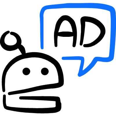 Advertising Ai Ad Icon from Freehand Duotone Set
