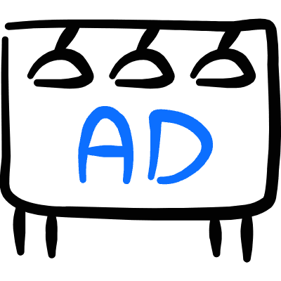 Advertising Billboard 2 Icon from Freehand Duotone Set