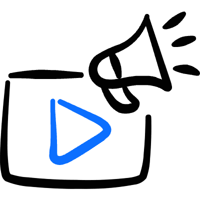 Advertising Media Ad Icon from Freehand Duotone Set