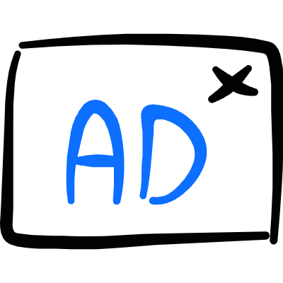 Advertising Window Icon from Freehand Duotone Set