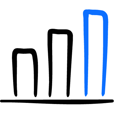 Analytics Graph Bar 3d Icon from Freehand Duotone Set
