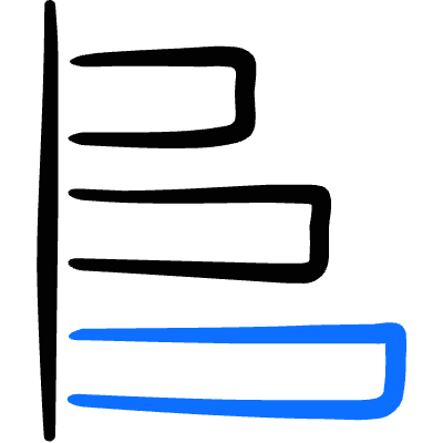 Analytics Graph Bar Horizontal Icon from Freehand Duotone Set