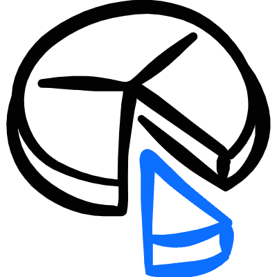 Analytics Graph Pie Icon from Freehand Duotone Set