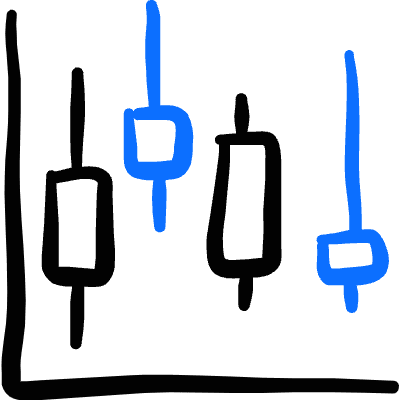 Analytics Graph Stock Icon from Freehand Duotone Set