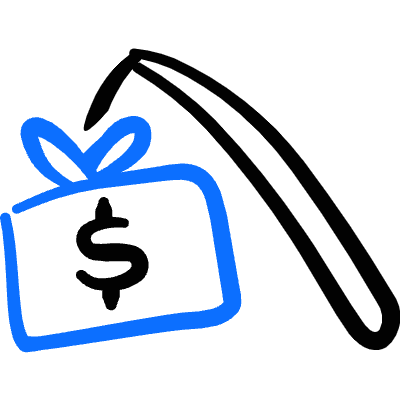 Business Coaching Bait 2 Icon from Freehand Duotone Set