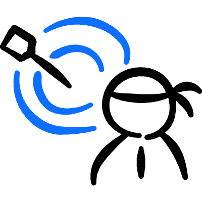 Business Coaching Target Icon from Freehand Duotone Set