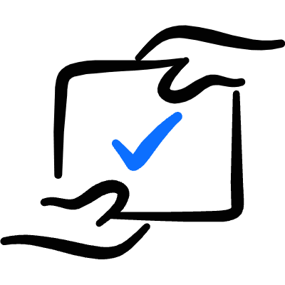 Business Contract Approve Icon from Freehand Duotone Set