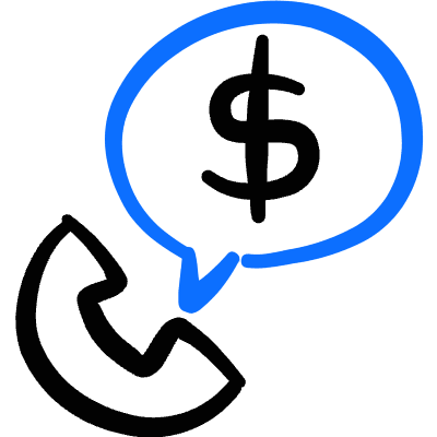 Business Deal Phone Call Icon from Freehand Duotone Set