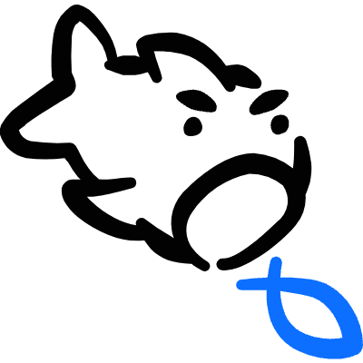 Business Metaphor Big Small Fish Icon from Freehand Duotone Set