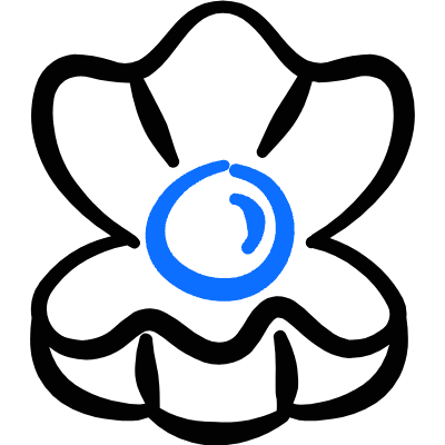 Business Metaphor Pearl Icon from Freehand Duotone Set