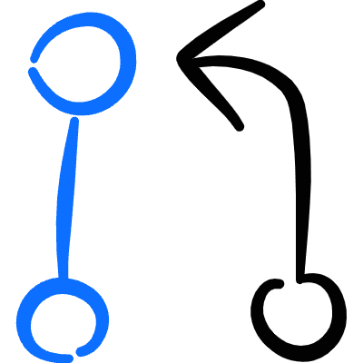 Business Workflow Compare Icon from Freehand Duotone Set