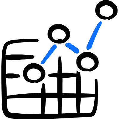 Business Workflow Data Table Graph 1 Icon from Freehand Duotone Set