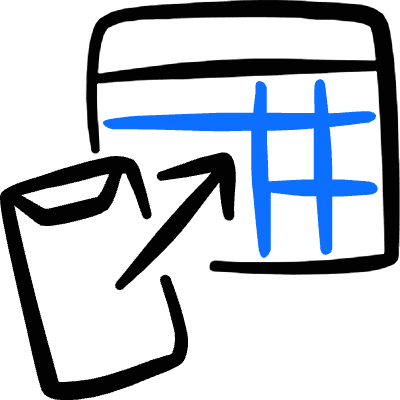 Business Workflow Data Table Phone Sharing Icon from Freehand Duotone Set