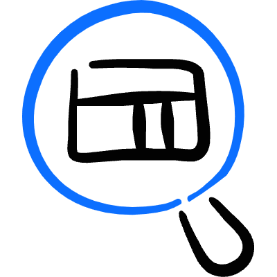 Business Workflow Data Table Search 1 Icon from Freehand Duotone Set