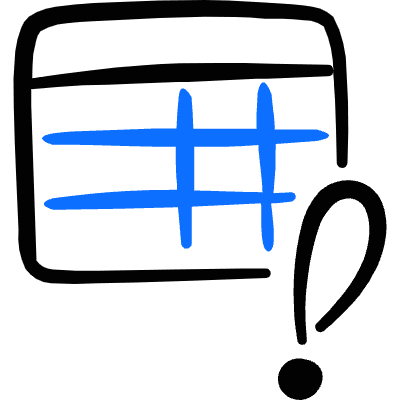 Business Workflow Data Table Warning Icon from Freehand Duotone Set
