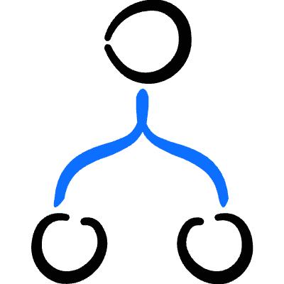 Business Workflow Merge 2 Icon from Freehand Duotone Set