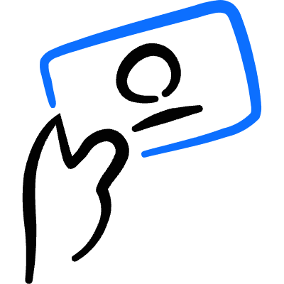 Business Card 2 Icon from Freehand Duotone Set