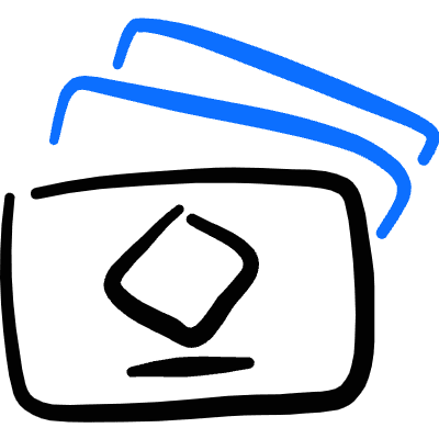 Business Cards Icon from Freehand Duotone Set