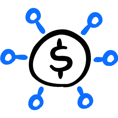 Business Cash Network 1 Icon from Freehand Duotone Set