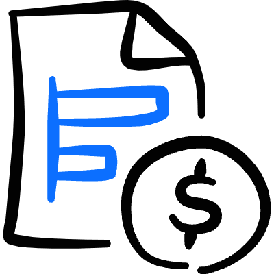 Data File Bars Cash Icon from Freehand Duotone Set