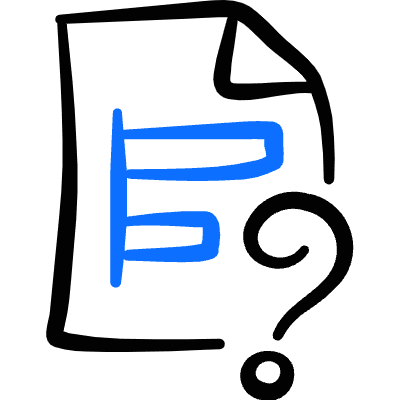 Data File Bars Question Icon from Freehand Duotone Set