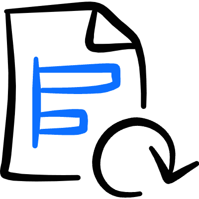 Data File Bars Refresh Icon from Freehand Duotone Set