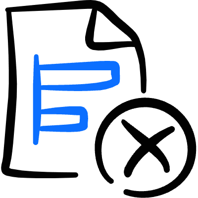 Data File Bars Remove Icon from Freehand Duotone Set