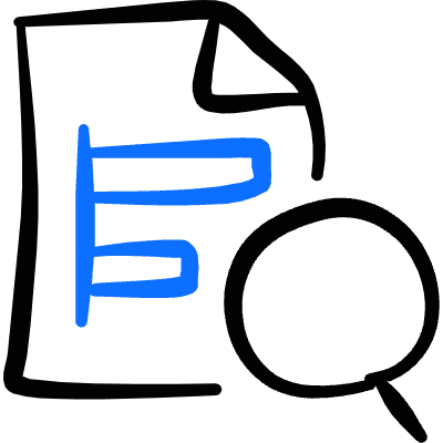 Data File Bars Search Icon from Freehand Duotone Set