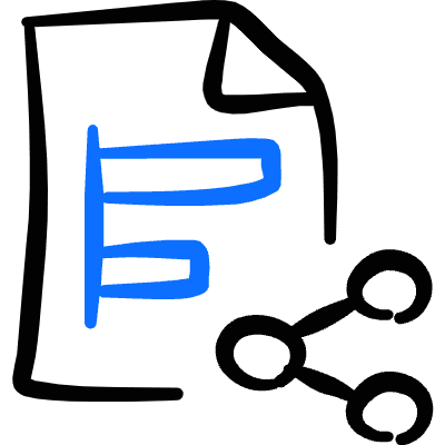 Data File Bars Share Icon from Freehand Duotone Set