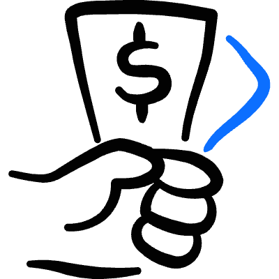 Monetization Sponsor Icon from Freehand Duotone Set