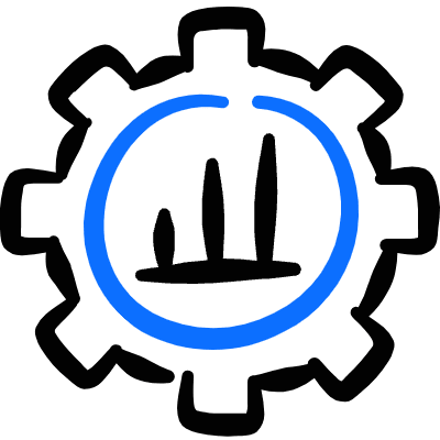 Optimization Graph Settings Icon from Freehand Duotone Set