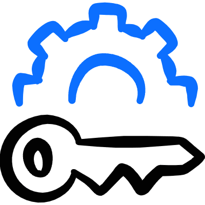 Optimization Settings Key Icon from Freehand Duotone Set