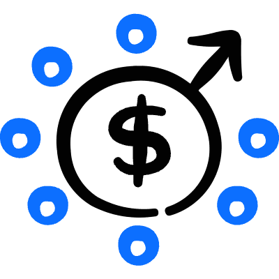 Performance Cash Knob Icon from Freehand Duotone Set
