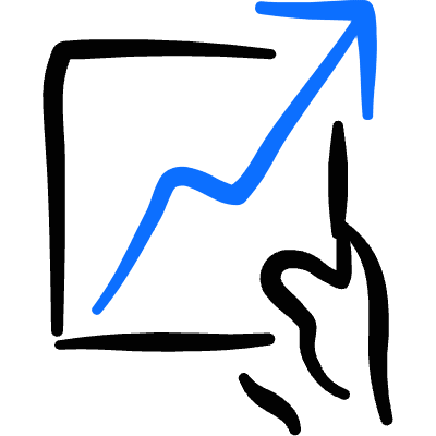 Performance Document Increase Icon from Freehand Duotone Set