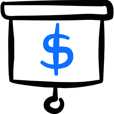 Performance Presentation Cash Icon from Freehand Duotone Set