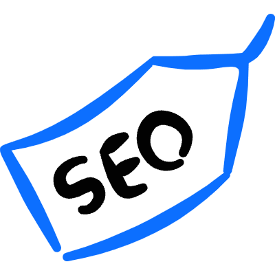 Seo Label Icon from Freehand Duotone Set