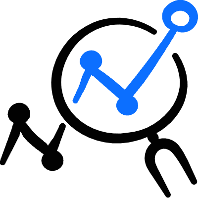 Seo Search Graph Icon from Freehand Duotone Set