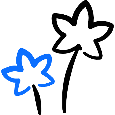 Cannabis Plant Icon from Freehand Duotone Set