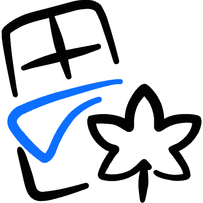 Cannabis Chocolate Icon from Freehand Duotone Set