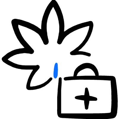 Cannabis Medical 3 Icon from Freehand Duotone Set
