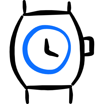 Accessories Watch Icon from Freehand Duotone Set