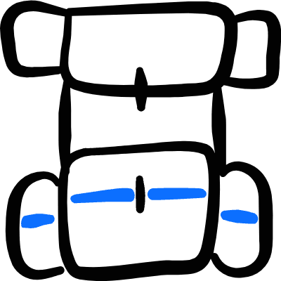 Bag Travel Backpack Icon from Freehand Duotone Set