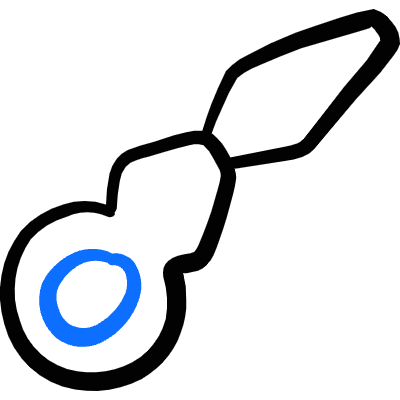 Clothes Design Needle Threader Icon from Freehand Duotone Set