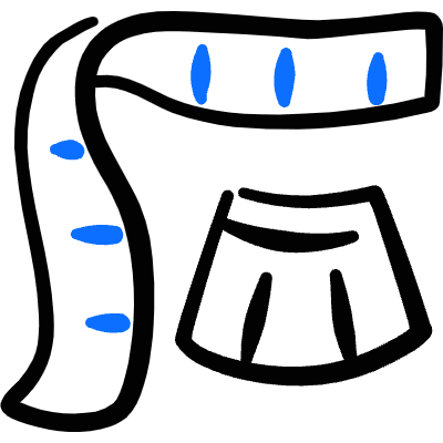 Clothes Design Size Measurement Icon from Freehand Duotone Set