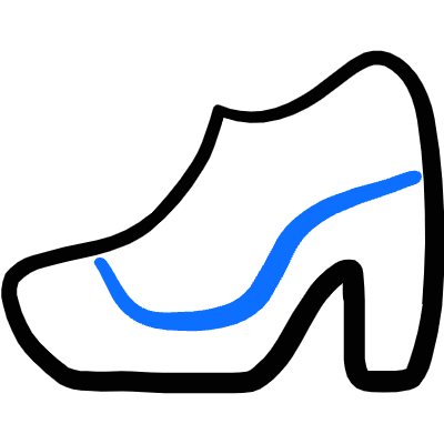 Footwear Heels Ankle Icon from Freehand Duotone Set