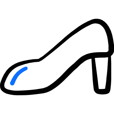 Footwear Heels Icon from Freehand Duotone Set