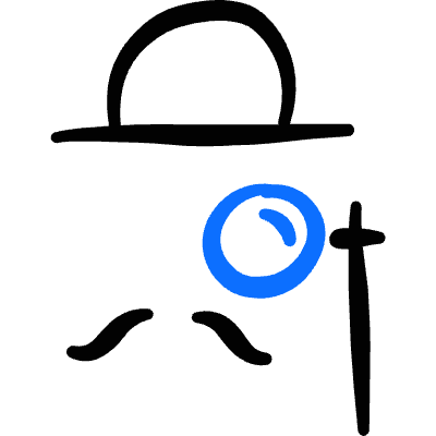 Glasses Monocle Moustache Icon from Freehand Duotone Set