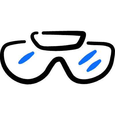 Glasses Ski 1 Icon from Freehand Duotone Set