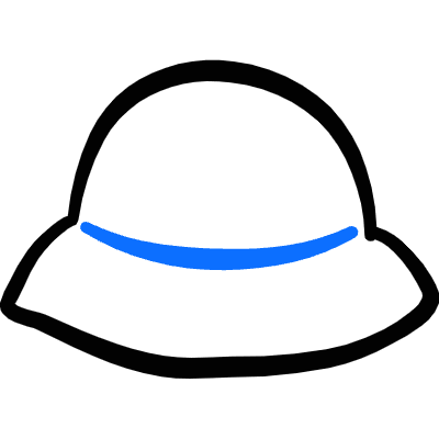 Hat Icon from Freehand Duotone Set